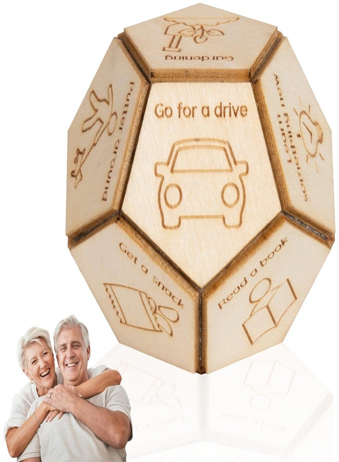 DINIZON 12-Sided Wooden Decider Dice, Retirement Gift for Men Woman 2025, Retired Gifts for Women, Happy Retirement Gifts for Coworker Boss, Thank You Appreciation Gifts for Retired Teacher Nurse - Image 1